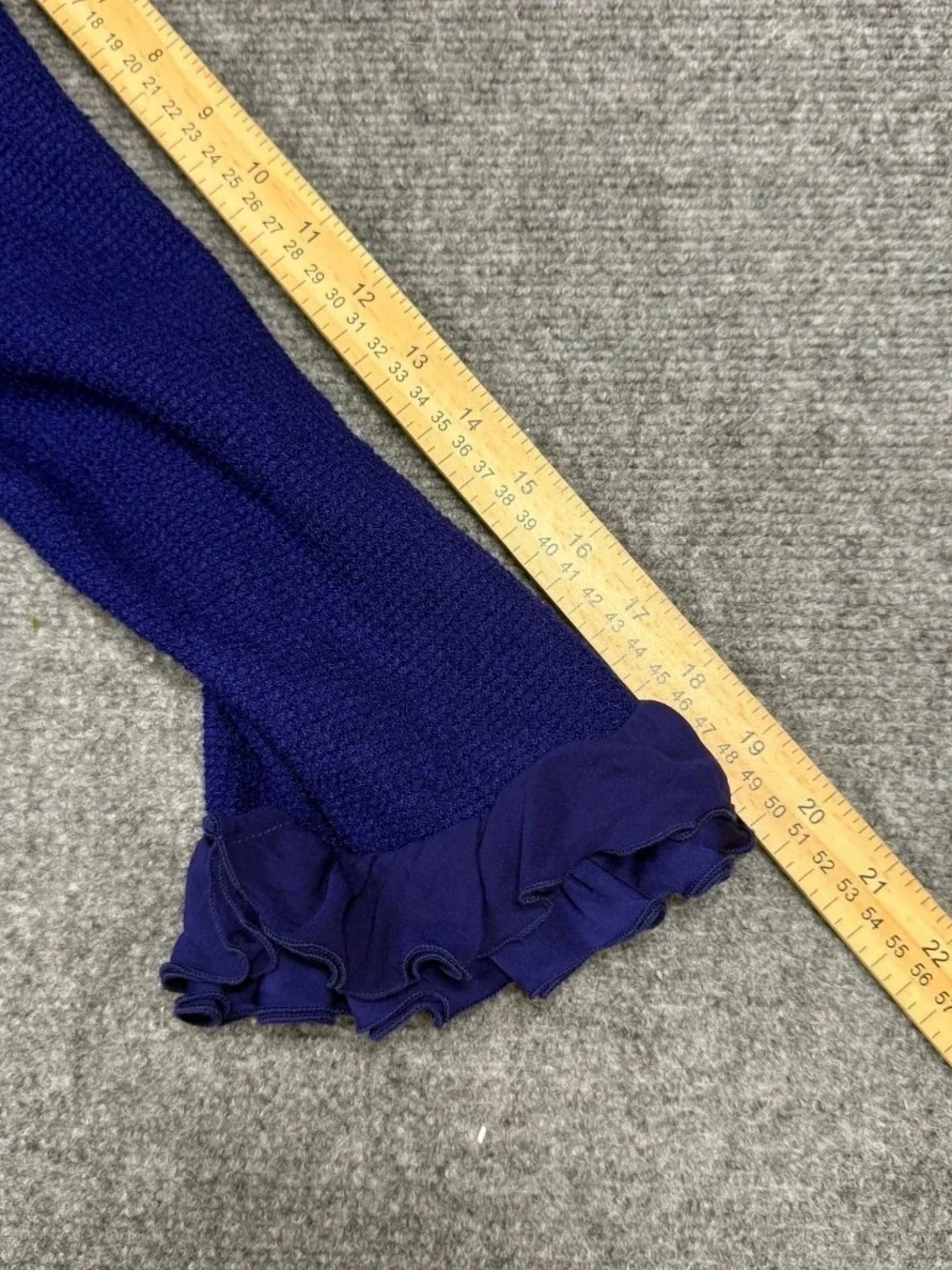 St. John Collection Blue knit skirt suit features a jacket Size 12